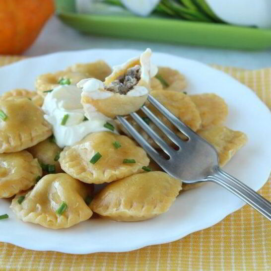 Рецепт пельмешки из тыквенного теста