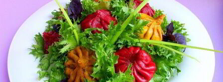 постные цветные хинкали к 8 марта. Шаг 14