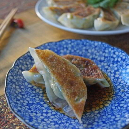 Рецепт японские пельмени с креветками