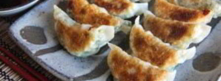 японские пельмени с креветками. Шаг 6