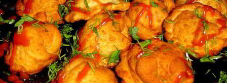 жареные пельмени с грибами и капустой. Шаг 6