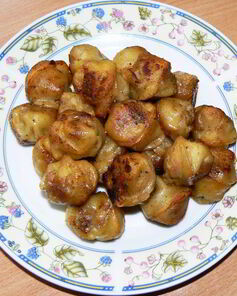 Жареные пельмени