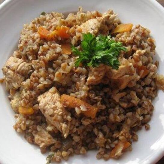 Рецепт гречневый плов с курицей и сельдереем