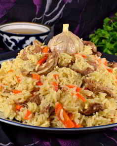 Мясной плов в мультиварке