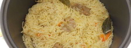 мясной плов в мультиварке. Шаг 5