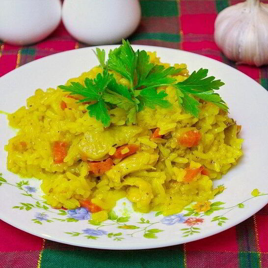 Рецепт острый плов с курицей