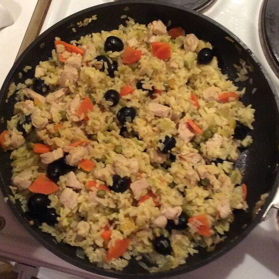 Рецепт паэлья с курицей и овощами