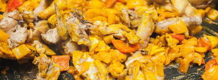 паэлья с морепродуктами и цыпленком. Шаг 9