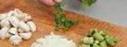 пилав из коричневого риса, спаржи и грибов в мультиварке. Шаг 2