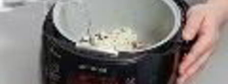 пилав из коричневого риса, спаржи и грибов в мультиварке. Шаг 3