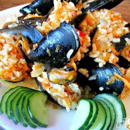 Рецепт пилав — плов из мидий