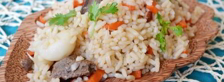 плов из баранины в мультиварке. Шаг 14