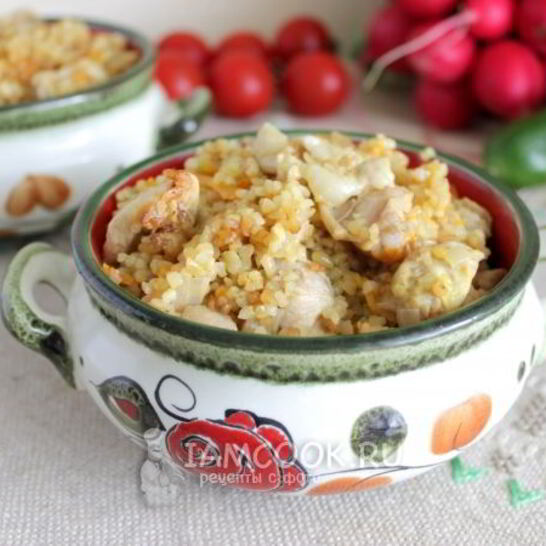 Рецепт плов из булгура с курицей