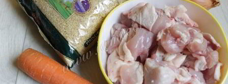 плов из булгура с курицей. Шаг 3