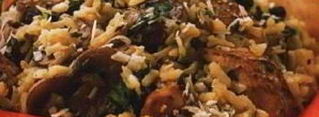 плов с курицей и грибами. Шаг 9