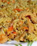 Плов с курицей в мультиварке