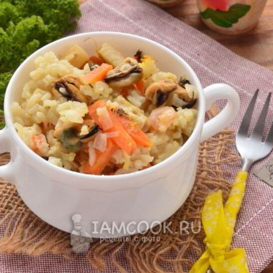 Рецепт плов с морепродуктами в мультиварке