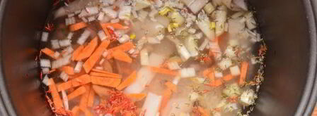 плов с морепродуктами в мультиварке. Шаг 6