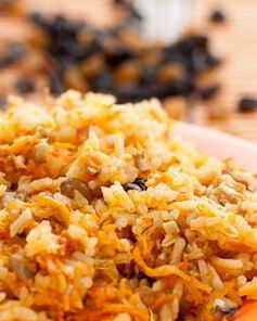 Плов с шампиньонами