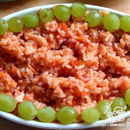 Рецепт плов с томатом и виноградом