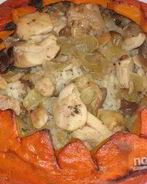 Плов с тыквой и курицей