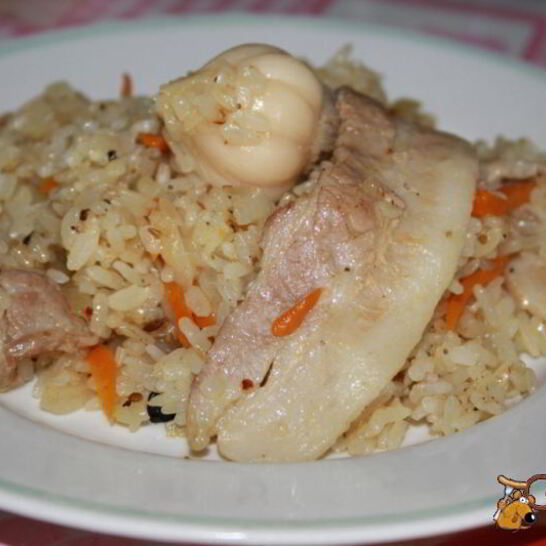 Рецепт плов со свиным беконом