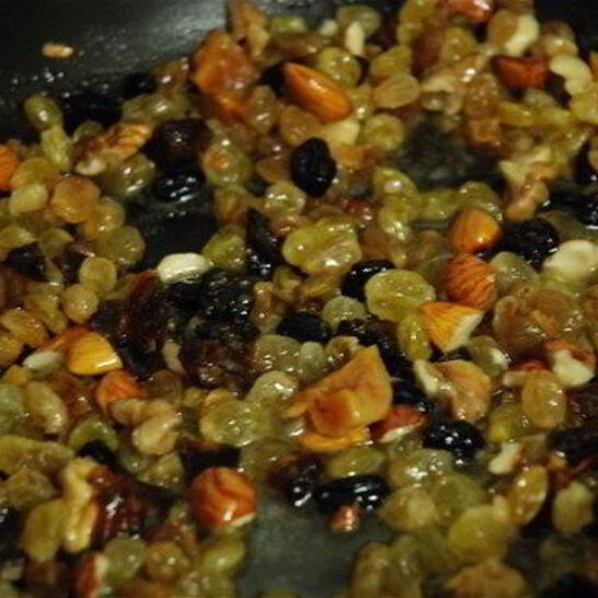 Рецепт сладкий плов с сухофруктами и орехами