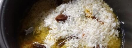 сладкий плов в мультиварке с сухофруктами, изюмом. Шаг 6