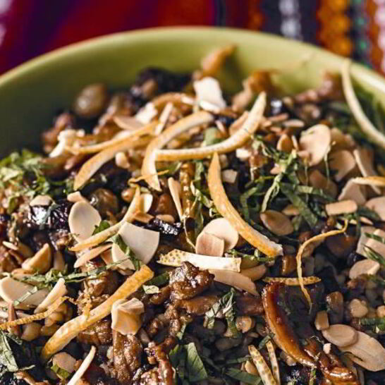 Рецепт тунисский пилав из булгура с курицей и сухофруктами