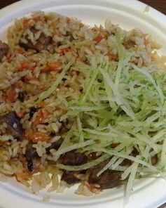 Вкусный плов с говядиной