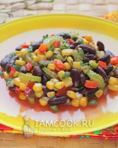 Постный Суккоташ — гарнир из фасоли и кукурузы