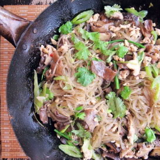 Рецепт прозрачная лапша с курицей