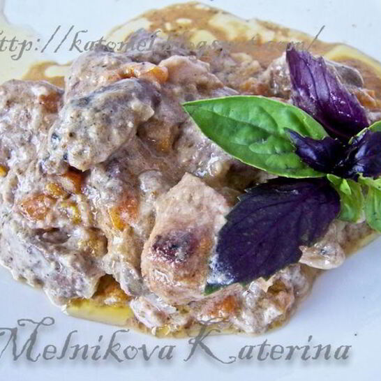 Рецепт фрикасе из курицы в сливочном соусе