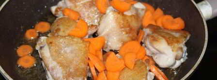 фрикасе из курицы в томате. Шаг 2