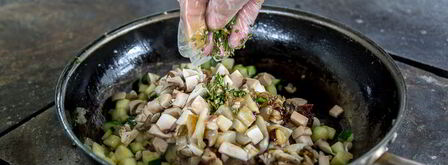 грибное рагу с диким рисом. Шаг 7