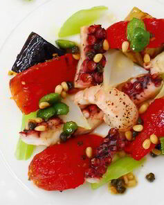 Капоната с морепродуктами