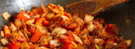 мясное рагу из говядины со сладким перцем. Шаг 9