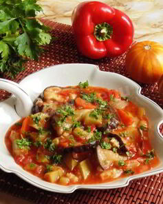 Овощное рагу с баклажанами на зиму