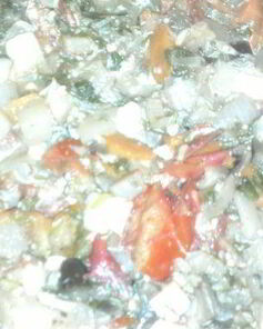 Овощное рагу с брынзой и оливками