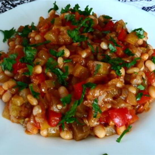 Рецепт овощное рагу с фасолью