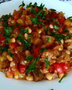 Овощное рагу с фасолью