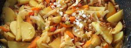 овощное рагу с кабачками и капустой. Шаг 11