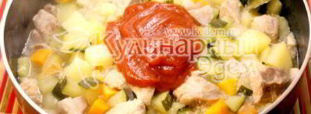 овощное рагу с кабачками цукини. Шаг 5