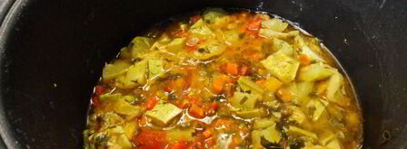 овощное рагу с кабачками в мультиварке. Шаг 8