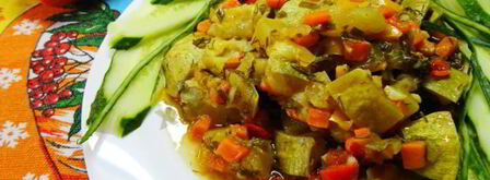 овощное рагу с кабачками в мультиварке. Шаг 9