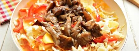 овощное рагу с картофелем и грибами. Шаг 5