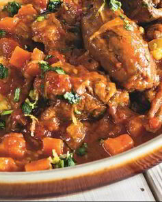 Рагу из баранины с полентой