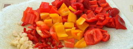 рагу из индейки с овощами в казане. Шаг 2