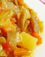 Рагу из кабачков с грибами