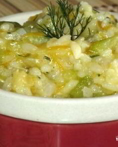 Рагу из кабачков с рисом